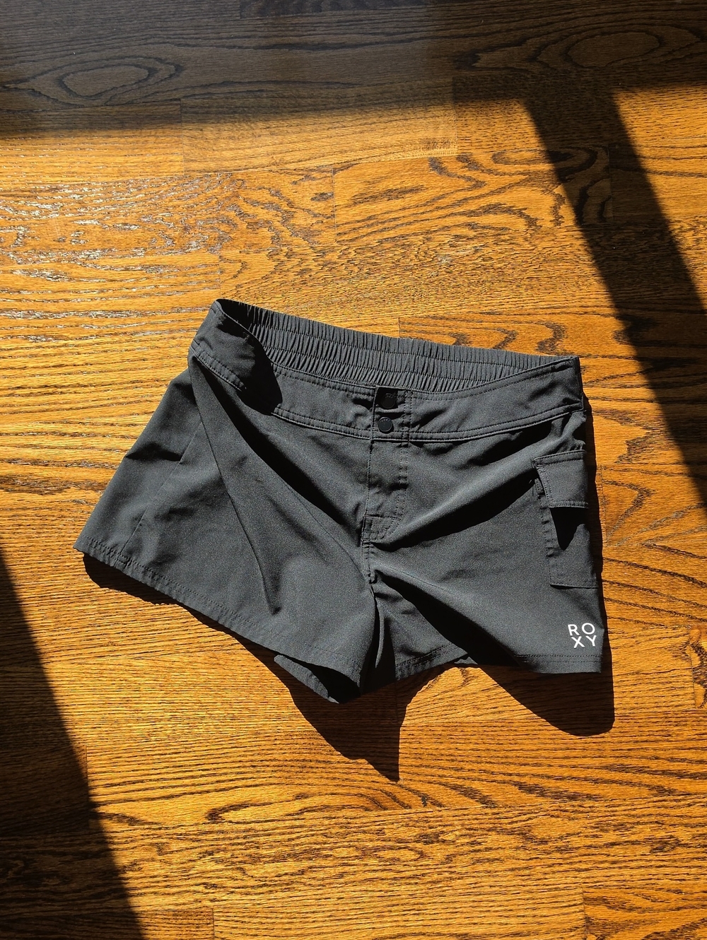 Roxy Black Women's Board Shorts with Side Pocket
